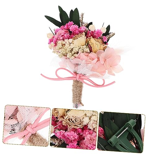 Boutonniere de boda mini hortensia seca Zerodeko miniatura 5