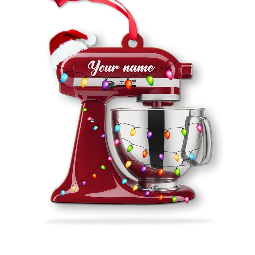 Personalized Baking Wood Ornament, Baker Wood Ornament 2022, Hanging Ornaments for Holidays, Tree, 2-Sided Wood Ornament for Home Decoration 102