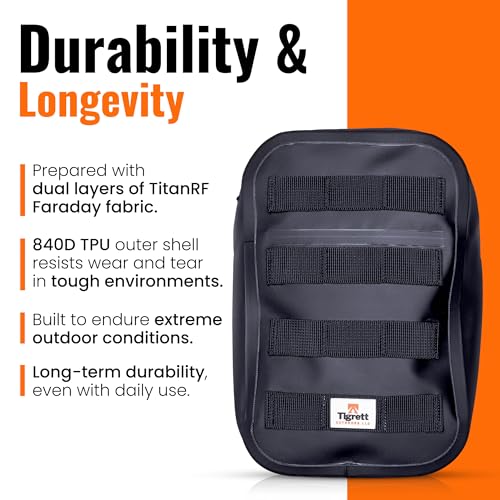Tigrett Outdoors Dry Shield Faraday Bag – Bolsa impermeable para bloqueo de señales miniatura 6