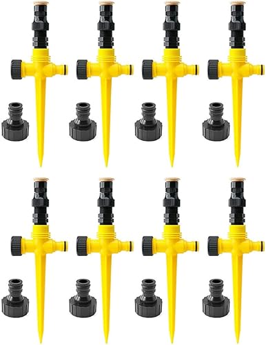 Magik Sistema de riego automático multifunción con rotación de 360 y ajustable de 4 8 piezas (paquete de 8)