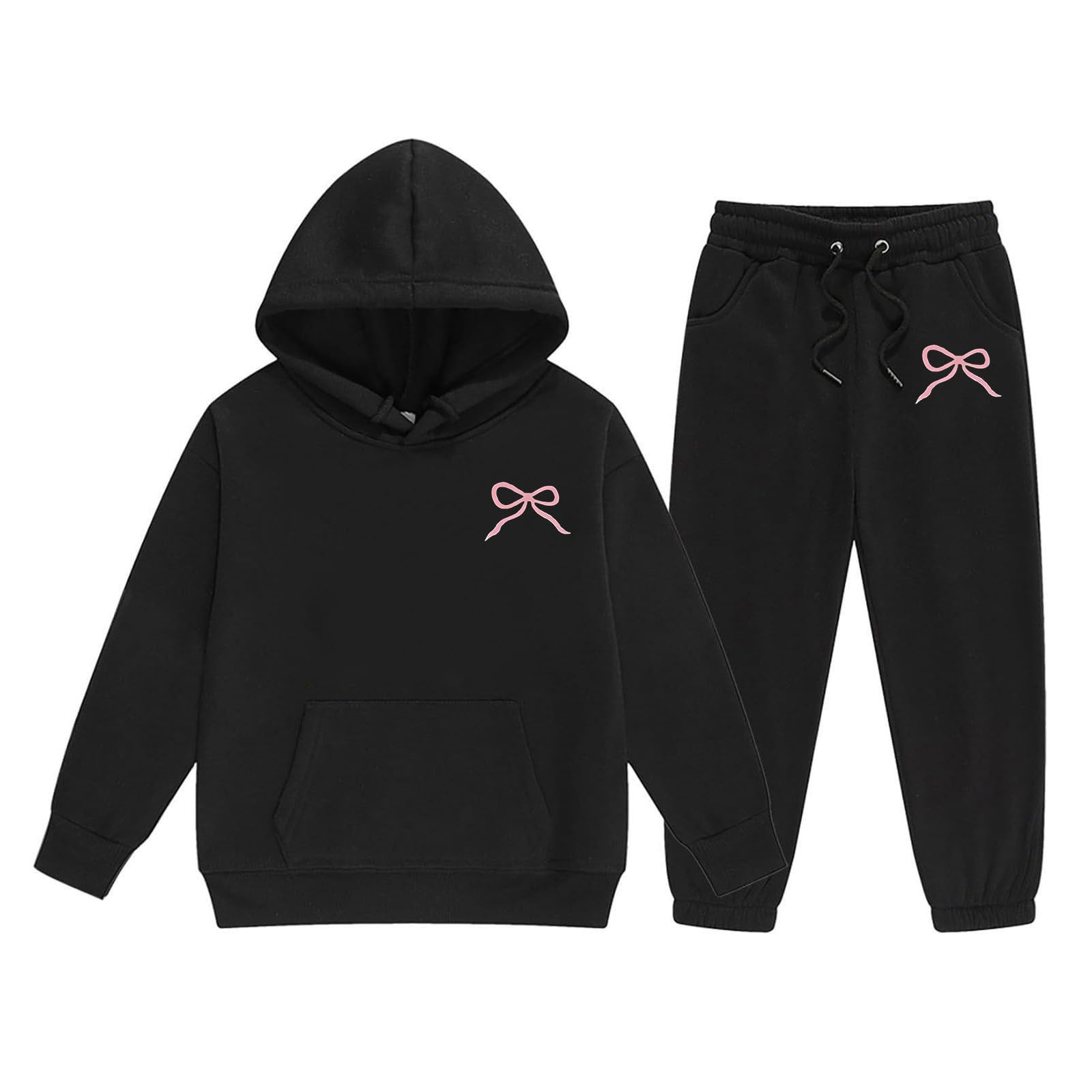 Pull doux bébé fille avec ensemble jupe uni confortable - 4