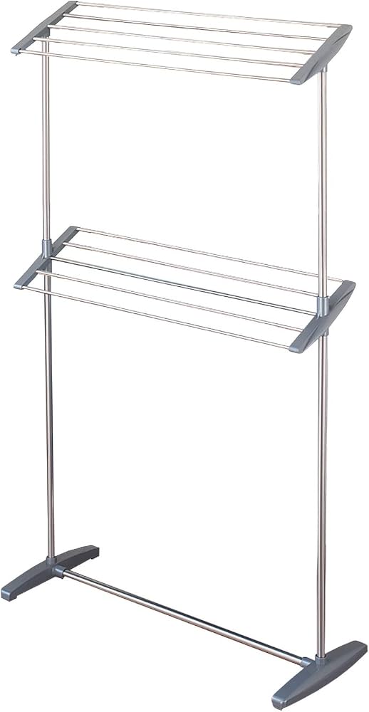 Amazon.co.jp : 積水樹脂 ステンレス2段バスタオルかけ : ホーム＆キッチン