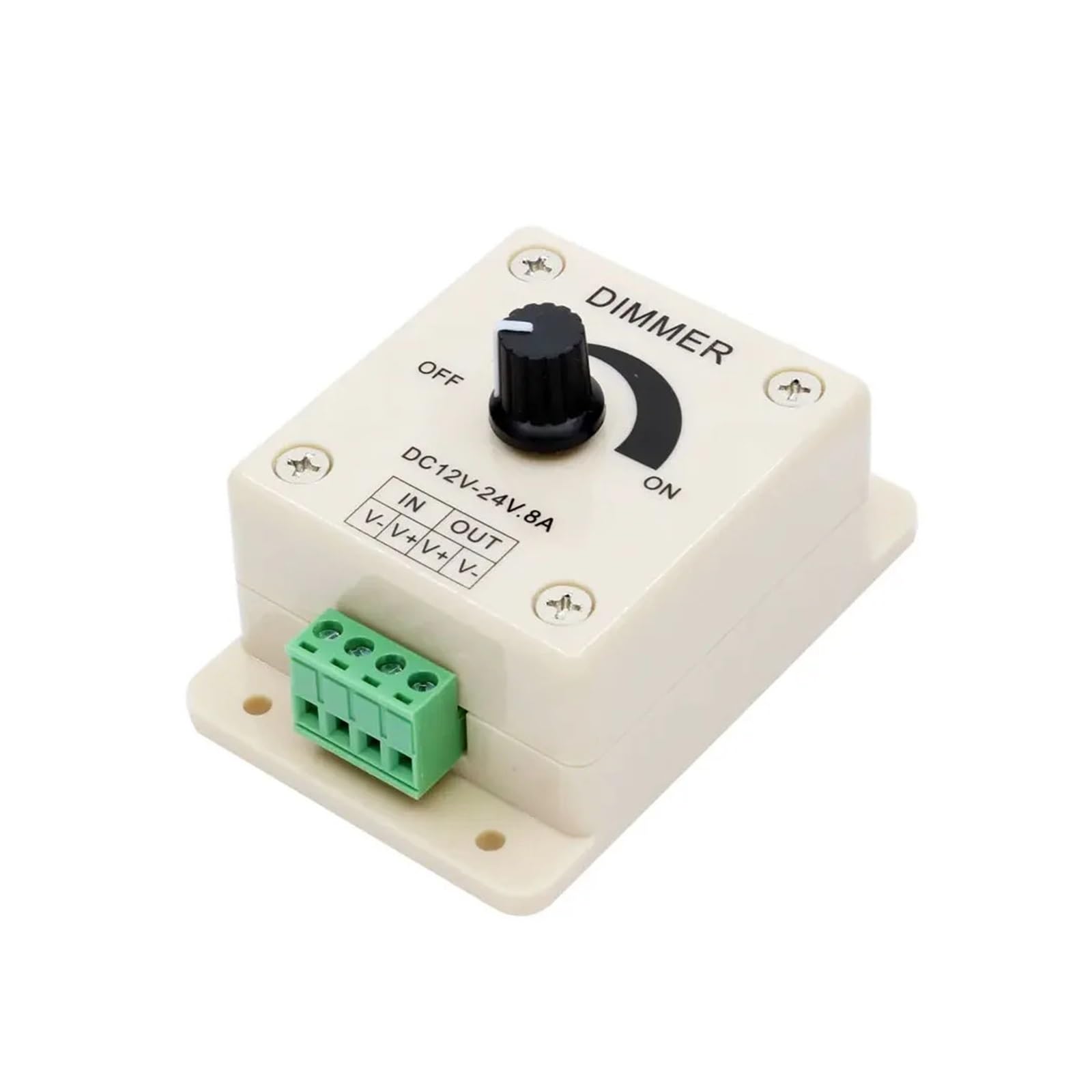 Dimmer a manopola monocromatica 8A 12V LED Dimmer da parete rotante a LED nel dimmer del controller LED