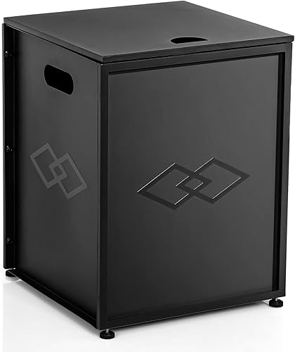 Miniatura 8 de Mesa de cubierta de tanque de propano con lados de almacenamiento, mesa de doble función y cubierta para tanque de propano de 20 libras, mesa