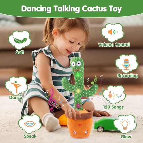 Save 16% on MIAODAM Dancing Talking Cactus Toy for Kids - Image 2