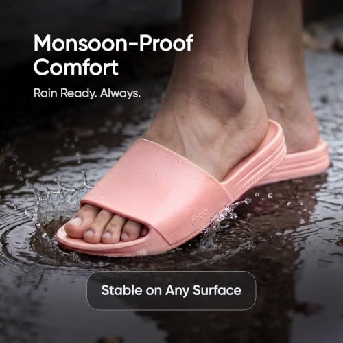 Image of Frido Arch Comfort Slides for Women & Men, Built-In Arch Support, Cushioned EVA Footbed, Non-Slip Sole, Indoor & Outdoor Slippers for Home, Beach, Pool, Travel & Daily Wear