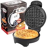 That BEEPING Waffle Maker- Personal 7' Belgian Waffler that BEEPS with Tone when Ready - Electric, Non Stick Griddle Iron w/Adjustable Browning Control- Unique Xmas Gift that Makes Breakfast Special