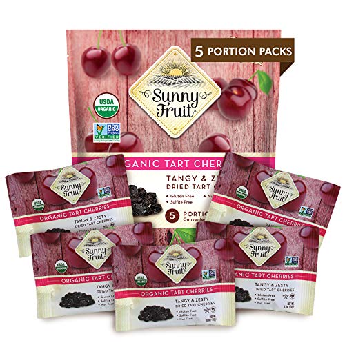 Organic Dried Tart Cherries - (5) 0.7Oz Portion Packs Per Bag | Purely Cherries | Turkish Dried Mulberries - (5) 1.06Oz Portion Packs Per Bag | Purely Mulberries - No Added Sugars, Sulfurs Or Preser #TOP1