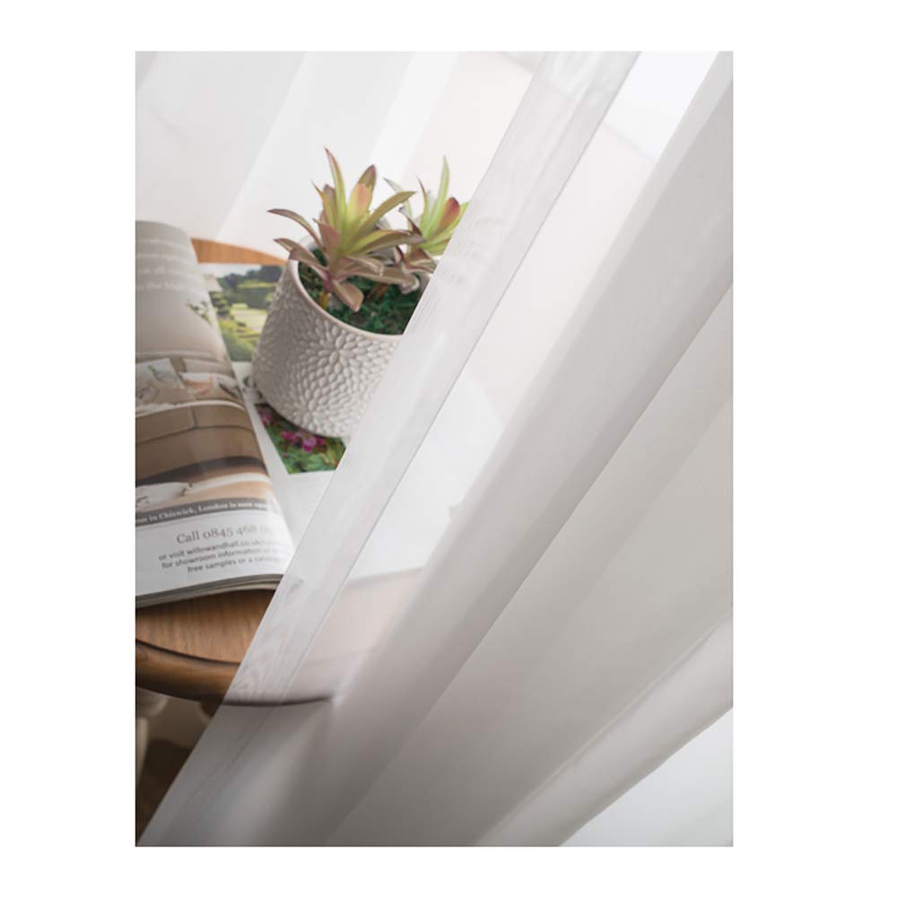 Be&xn Traslucido Oscuranti Le Tende con Gancio in Chiffon Finestra Home Decor Progettare la Luce penetrante & Privacy Morbido per Camera da Letto 1 Pannello-Arancione W250xH270cm(98x106inch