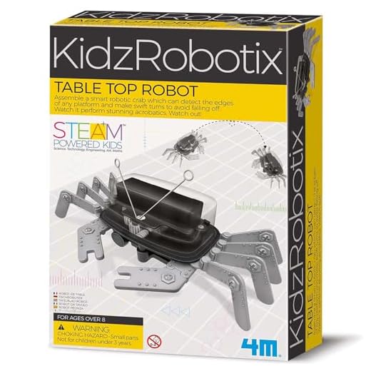 4M 5576 Table Top Robot - DIY Robotics Stem Toys, Engineering Edge Detector Gift for Kids & Teens, Boys & Girls (Packaging May Vary)