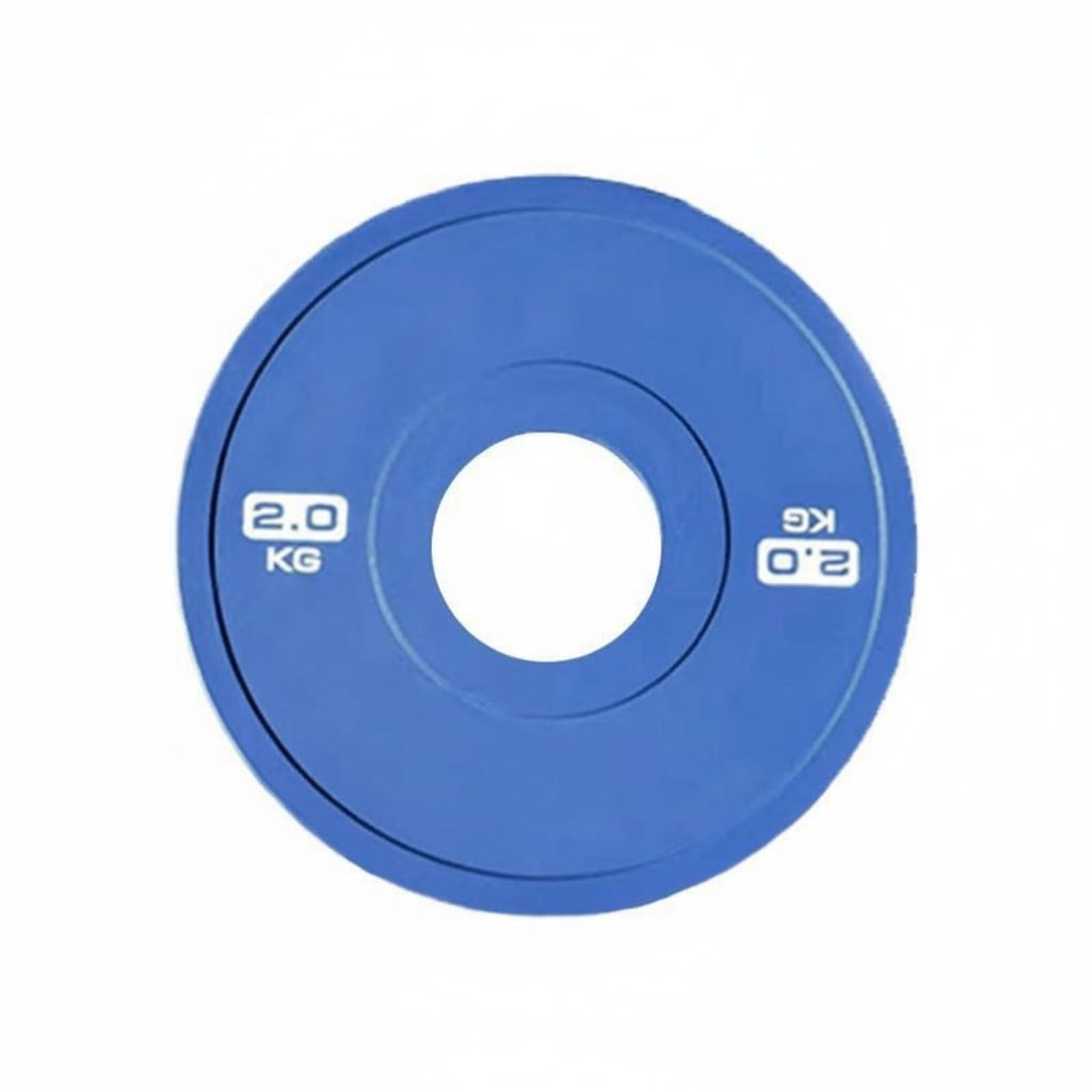 Color Coded Barbell Plate Long-Lasting Rubber-Coated Weight Plate Anti Slip Rubber Weight Plates for Weightlifters, Gym Users, Strength Training, Blue 2.0KG-image-19