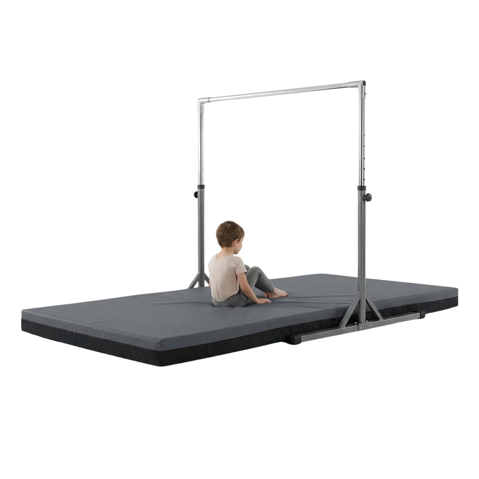 Non Slip Crash Mat For Gymnastics Bars Training Horizantel Bar Landing Crashing [120cm x 120cm x 8cm, Grey]