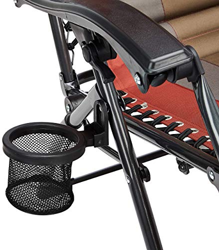 Amazon Basics Outdoor Padded Adjustable Zero Gravity Folding Reclining Lounge Chair With Pillow - Red #TOP7