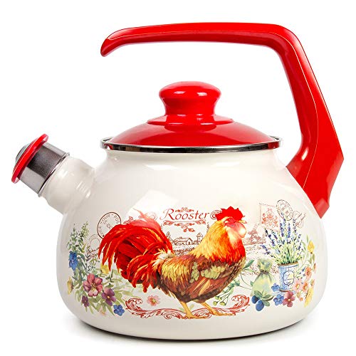 Kettle Stovetop Rooster Enamelware Kettle 2.7-qt. (2.5 L)