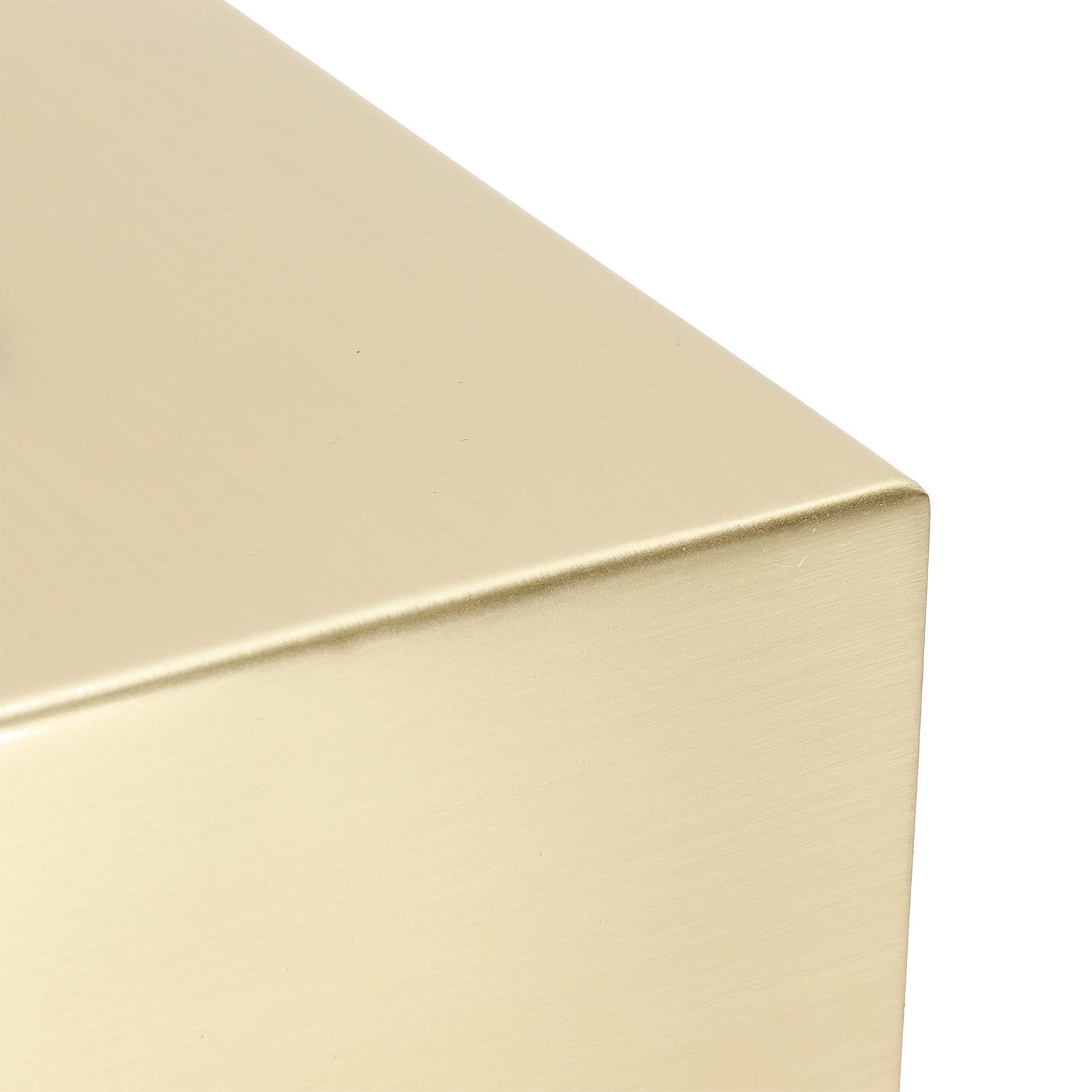 Porta fazzoletti rettangolare,porta tovaglioli,Elegante Copertura Per Il Viso in Carta in Acciaio Inossidabile 304, Moderno Portafazzoletti in Metallo Porta Tovaglioli Contenitore Dorato Per Bagno