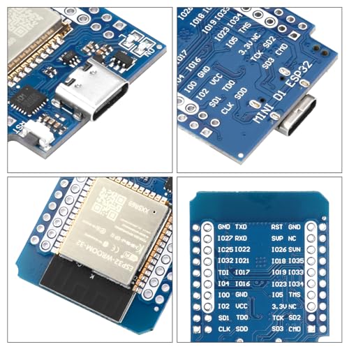 3 Stück Mini für ESP32 Development Board NodeMCU WiFi Bluetooth Entwicklungsboard CH9102F Chip kompatibel Arduino IDE