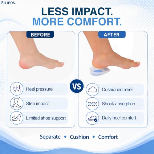 Image of Silipos WonderSpur Silicone Gel Heel Cups for Heel Pain & Plantar Fasciitis