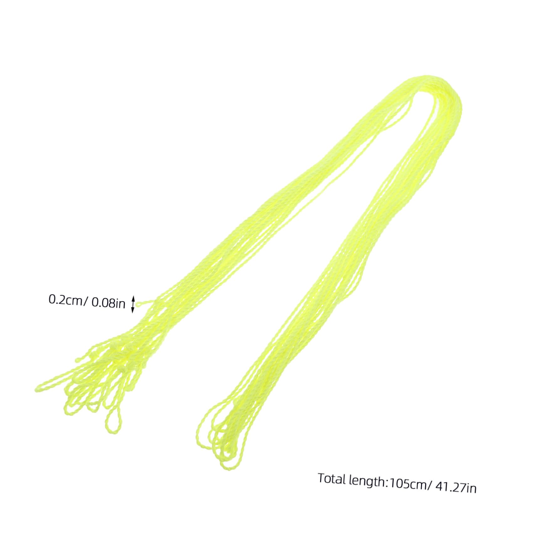 Abaodam 50pcs String Kit Nylon Replacement Ropes for Competitive Play Outdoor Sports Rainbow Design for Beginners Advanced Tricks