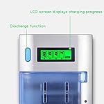 BONAI LCD Smart Battery Charger for C D AA AAA 9V NiMH NiCD Rechargeable Batteries with Refresh Function