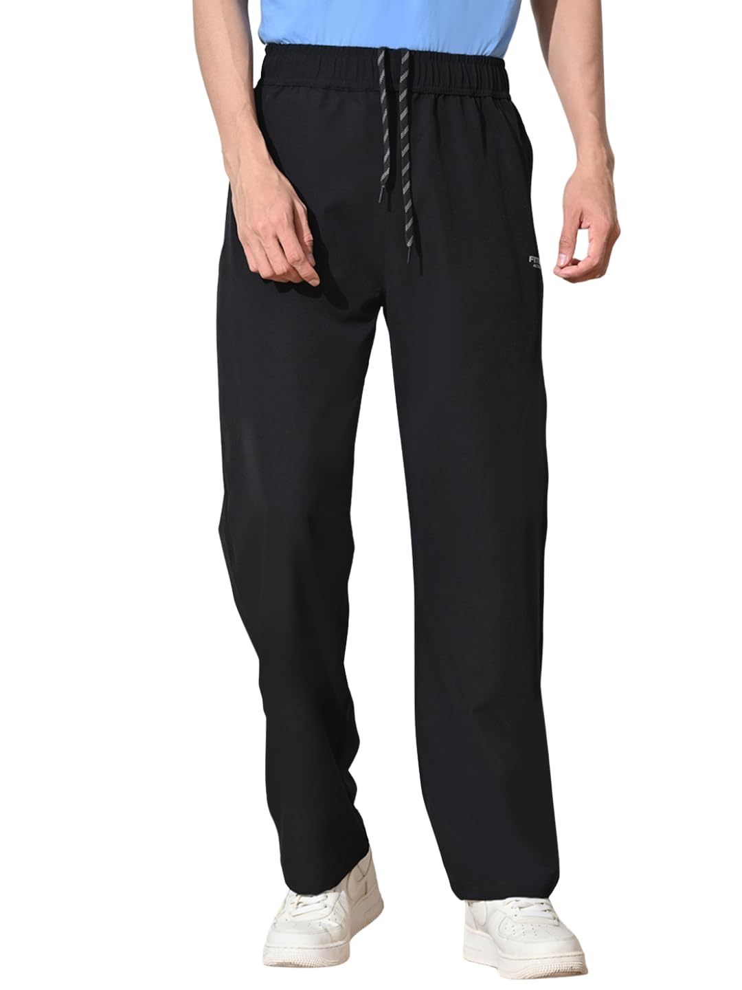 fitinc Men’s All-Season Relaxed Fit Track Pants | Stretchable Gym Lower with 2 Deep Zipper Pockets | Quick-Dry Athletic Joggers for Running, Workout & Yoga-picture-32