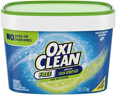OxiClean Versatile Stain Remover Powder Free, Laundry Stain Remover, 3 Lbs