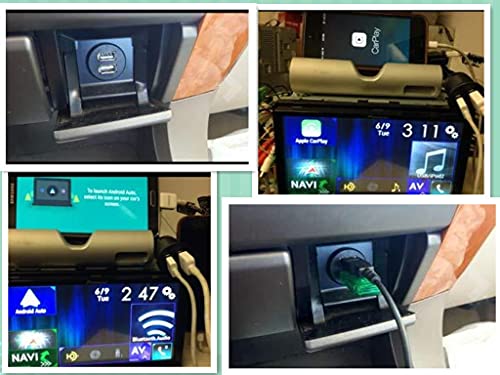 Herfair erlängerungs-Ladegerät, USB-Panels, Kabel für Auto, LKW, Boot, Motorrad, Armaturenbret (Dual port, 2M)