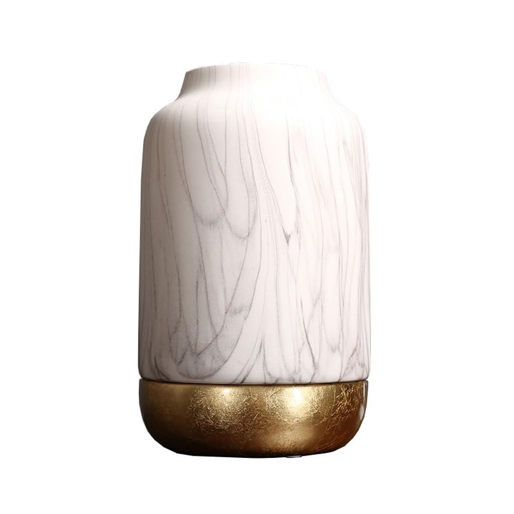 asdchZen Vases Resin Vase Decoration Table Flower Arrangement Flower Decoration Modern Home Living Room Entrance Tv Cabinet Decoration Flowers Vases,One Color-B