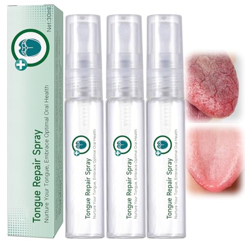 LFCFBH 3PCS Dry Mouth Spray for Dryness & Bad Breath, Sore Tongue Relief for Oral Health