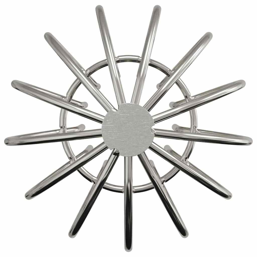 Juego de 8 protectores de hojas de canalón, color plateado, 75 mm, acero inoxidable, protección para canalones de lluvia, desagüe para drenaje en casa y exteriores