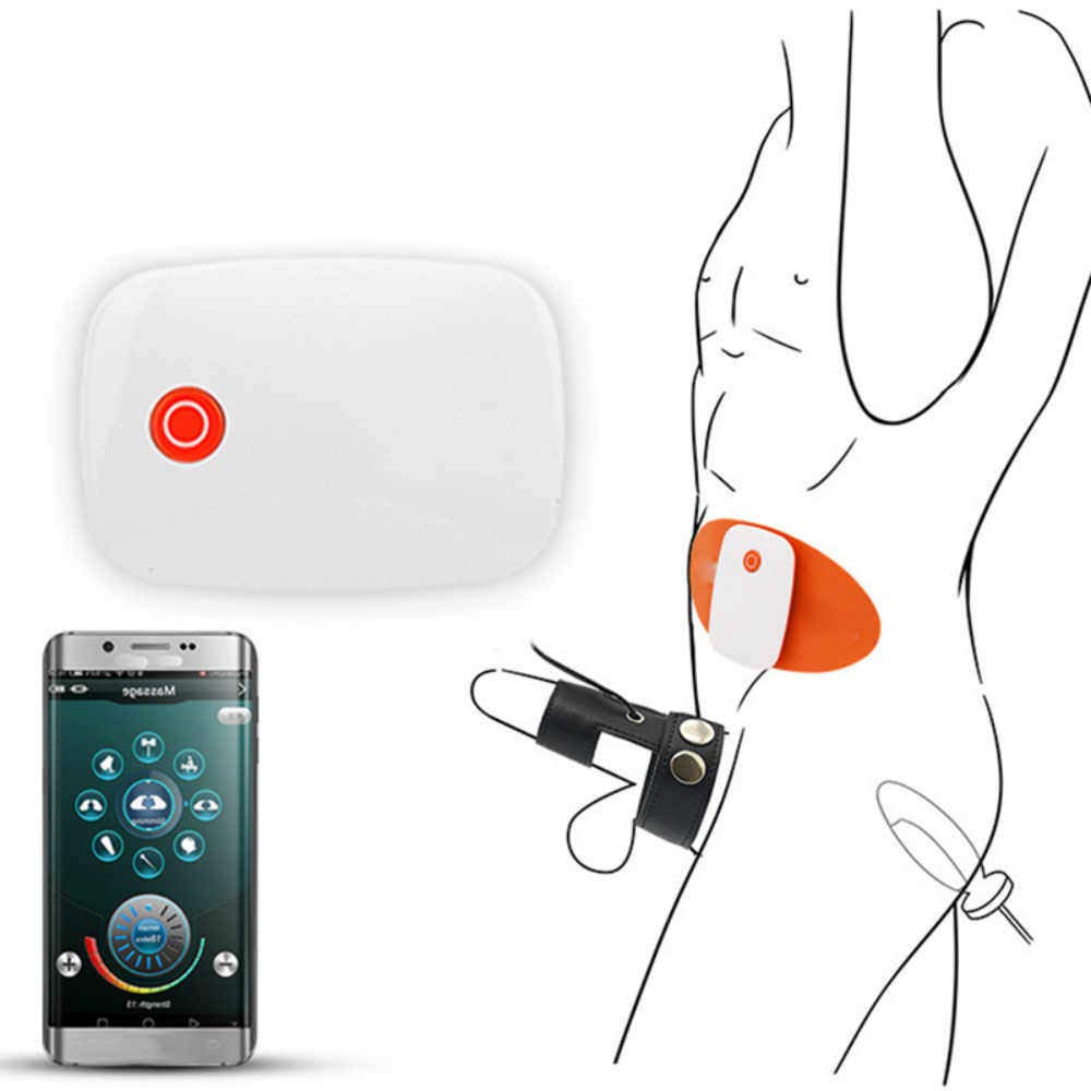 Estim gerät sex mit App,Elektro Shock Analplug Analdildo Leder Penisring/Cock Ring Elektroden Zur Elektrostimulation Reizstromgerät Folter Stimulator SM Sexspielzeug für Männer Frauen Paare,S