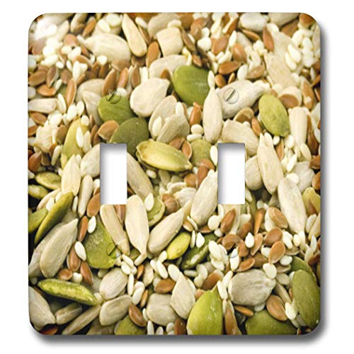 Double interrupteur à bascule Assorted Seeds 3dRose lsp_17320_2 décoratif