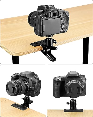 Support de flash multifonctions trépied QWORK rotule 360 noir pour rotule photo studio - 4