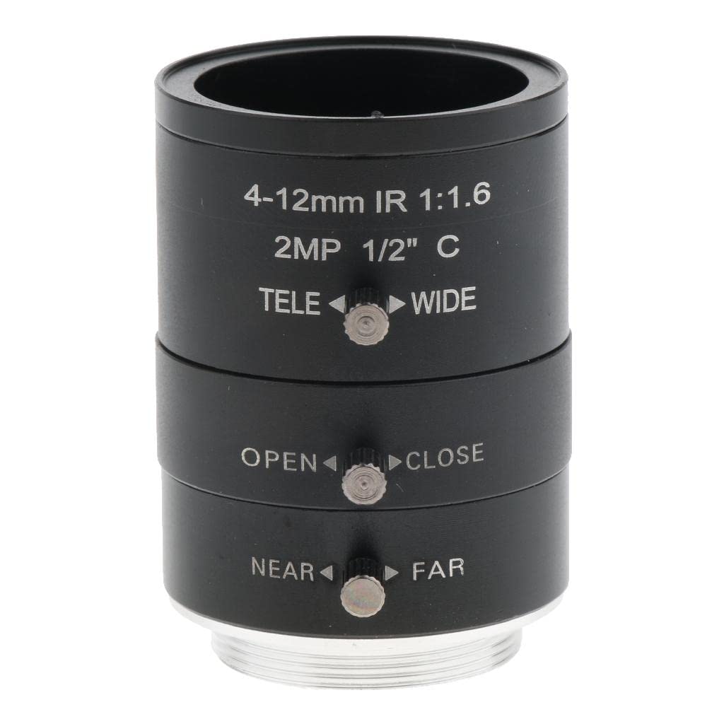 4mm-12mm F1.6 2MP(Megapixels) Varifocal CCTV Industrial Camera Lens C Mount Manual IRIS Zoom Lenses FOV 70-29 Degree-image-43