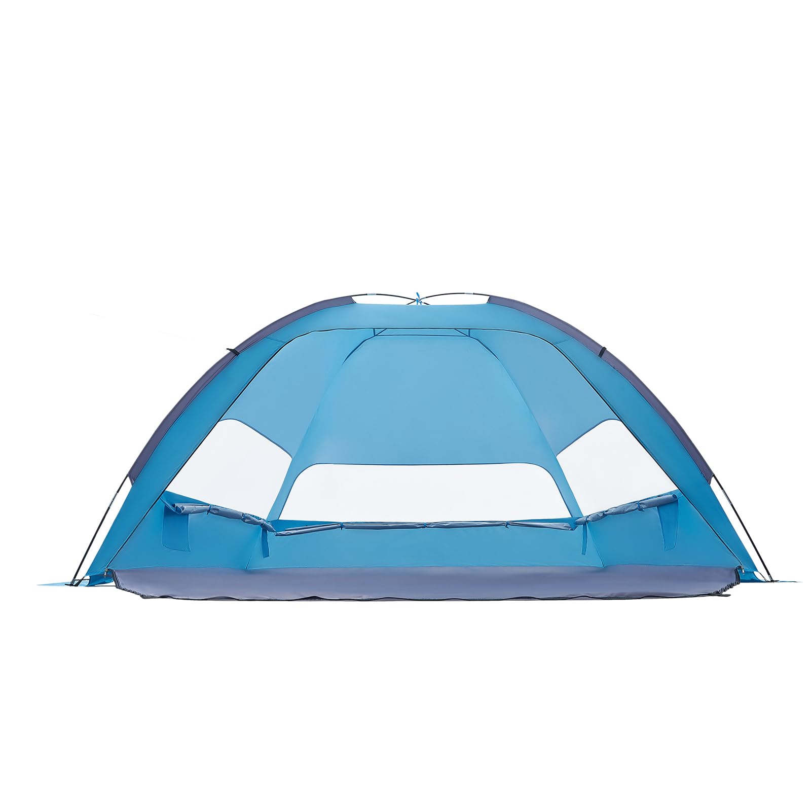 VEVOR Tenda da Spiaggia Pop Up per Mare per 6 Persone, Tenda da Sole Portatile con Borsa per il Trasporto e Ancoraggi a Terra, Ombrellone da Spiaggia Leggero per Campeggio, Pesca, Picnic