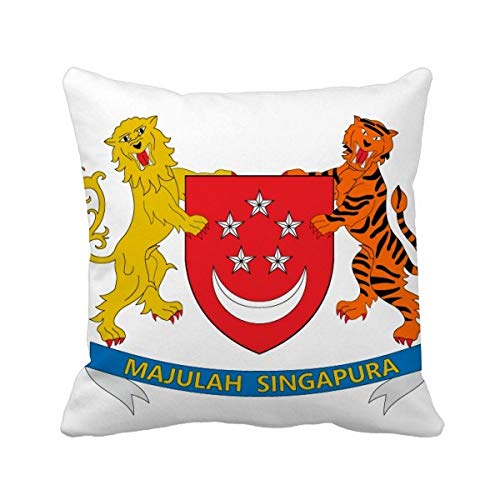 Housse de coussin Singapour idée cadeau originale pour passionnés d'Asie