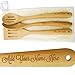 Cookbook People Personalized 14in Large Wood Spatula and Spoon Set - Add your name to handles - Cotton Gift Bag - Beech Hard Wood - Heirloom Quality