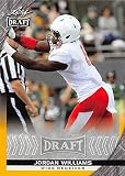 Jordan Williams Football Card (Ball State Cardinals) 2016 Leaf Draft GOLD #46 Rookie