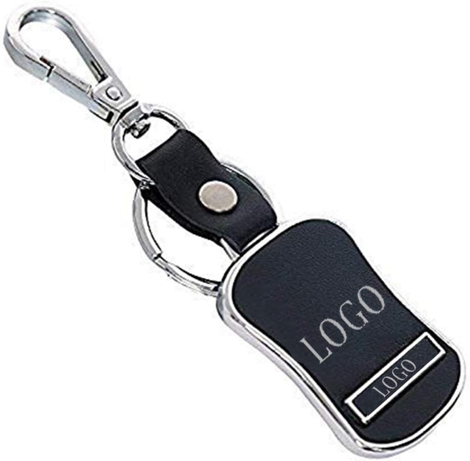 SOI Leather Chrome Car Key Chain Key Ring Compatible with Maruti Suzuki Cars