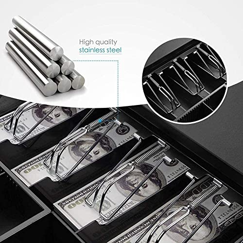 Image of Smart Cash Drawer Metal, for Point of Sale (POS) System, 5 Cash /8 Coin, Cash Drawer