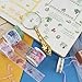 Dizdkizd 100 Rolls Washi Tape Set with 6 Sizes 5/8/10/15/20/30mm Wide Washi Masking Adhesive Decorative Holiday Craft Tapes, Scrapbooking/Planners/Gift Wrapping