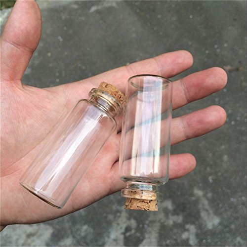 Tai Dian 30X80X17Mm 40Ml Glass Bottles With Cork 12Pcs/Lot For Wedding Holiday Decoration Christmas Gifts (12, 40Ml-30X80X17Mm) #TOP3