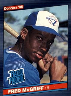 1986 Donruss Baseball Rookie Card #28 Fred McGriff