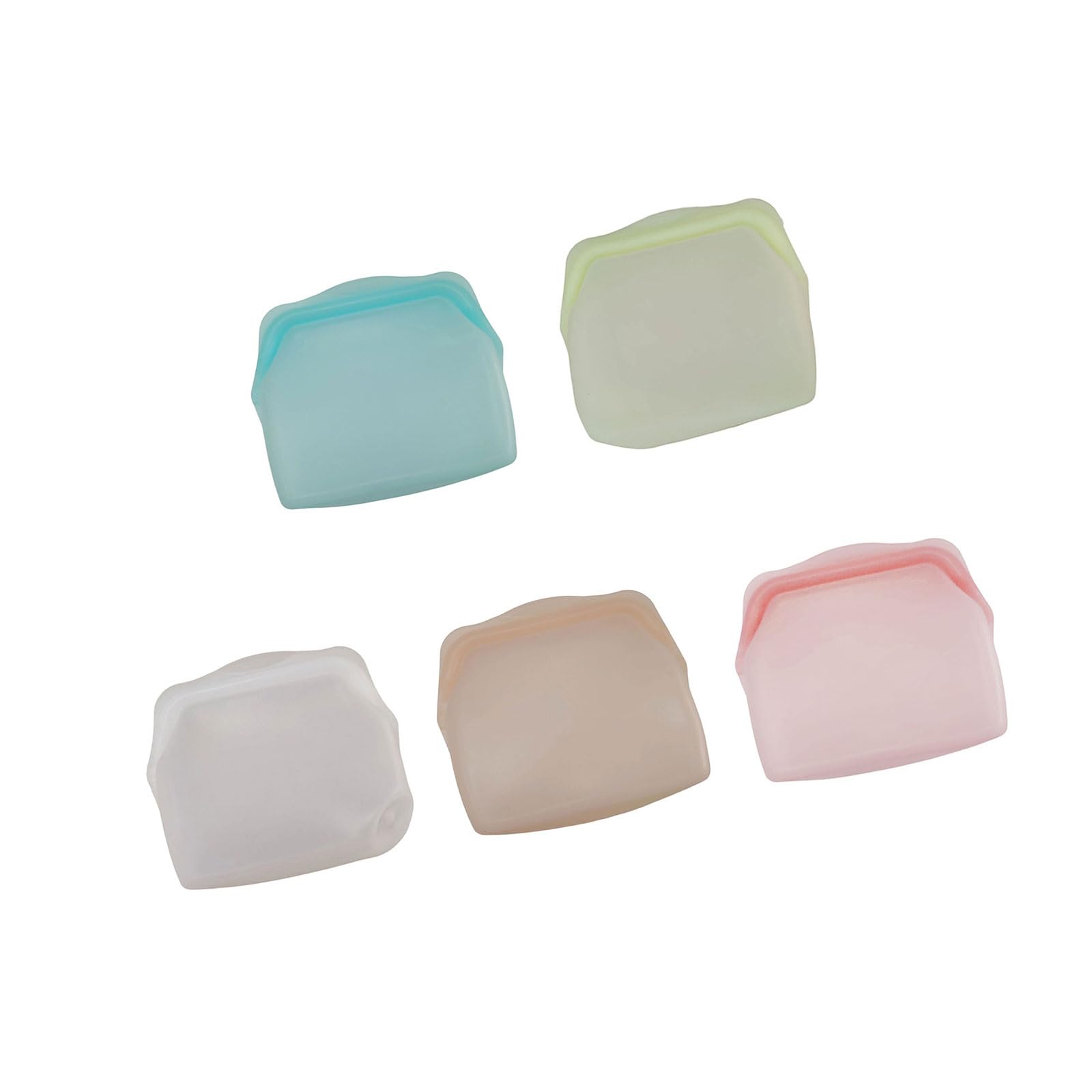 CAZSTYK Of 5 Silicone Containers Design for Storing Heating and Preserving Various Foods High Temperatures Resistant Food Bags