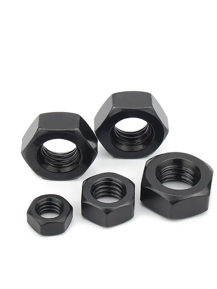 Fine Thread Black 10.9 Steel DIN934 Hexagon Nuts Hex Nuts M8 M10 M12 M14 M16-M42 (1,M39*3mm)