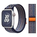 [TYGBFD] ナイロンスポーツストラップ ウォッチバンド 49mm ナイキループブレスレット iWatch S10 9 8 7 6 5 4 3 se2 Ultra 2 46mm 45mm 44mm 41mm 42mm用,01,S10,42MM用
