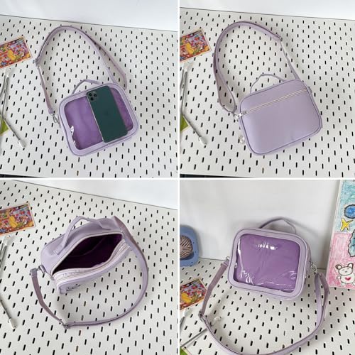 Ita JK Uniform Handbag, Kawaii Messenger Clear Shoulder Crossbody Purse, Kawaii Pin Display Bag With Insert For Anime2