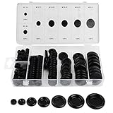 Whitelotous 170pcs Multi-function Rubber Grommets Electrical Wire Gasket Kit for Car Firewall Hole Plug Set