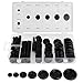 Whitelotous 170pcs Multi-function Rubber Grommets Electrical Wire Gasket Kit for Car Firewall Hole Plug Set