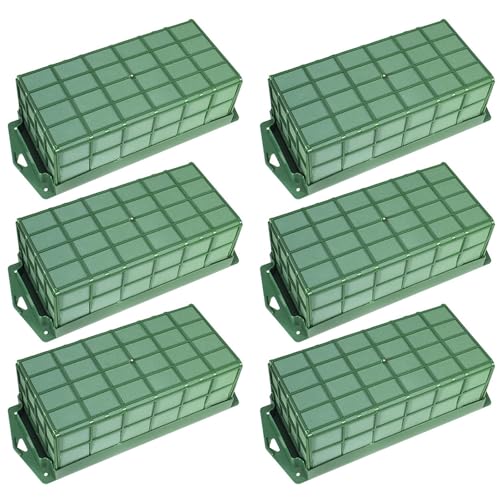 Verde Schiuma Floreale Rettangolo Gabbia Portafiori con Schiuma Floreale per Fiori Fresci Gabbia Ciotola per Tavolo Centrotavola Arrangement Floreale (6)