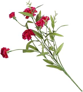 Lifelike Faux Carnation Bouquet Rosy Artificial Flowers for Home Hotel Wedding Party Decoration Simulation Floral Arrangement